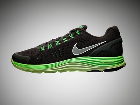 Nike LunarGlide+ 4 Black-Volt 2