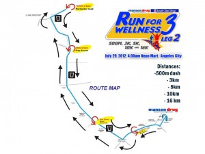 Run For Wellness Race Route