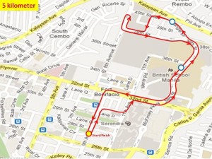 Ensure to Endure 2 5KM Race Route