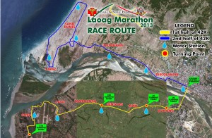 Laoag Marathon 2013 map