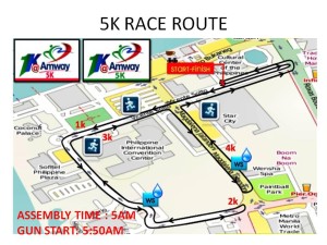 Amway Fun Run 2013 5K Race Route