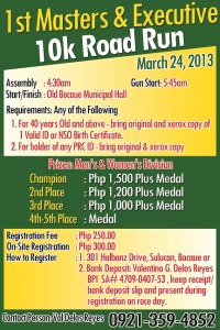 1st Masters and Executive Run 2013