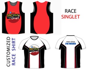 SRC Run 3 Race shirt and singlet