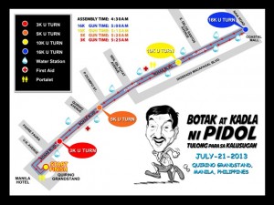 PIDOL RACE ROUTE MAP