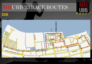 MH Urbanathlon 21K Map