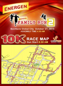 Energen 2 2013 Race Route 10K Manila
