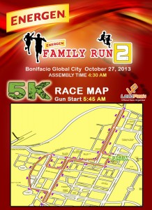Energen 2 2013 Race Route 5K Manila