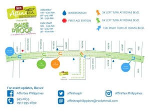Affinitea Run 2013 Race Map