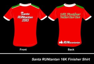 Santa Runtantan 2013 Finisher Shirt