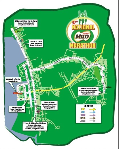 Milo Marathon Finals Map 2013