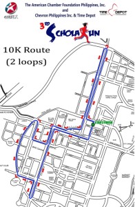 AmCham 10K Race Map