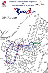 AmCham 3K Race Map