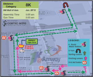Amway Fun Run 8k-map