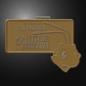 Antique Half Marathon Challenge 2014 Medal