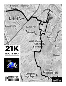 Natgeo Earth Day Run 2014 21K Map