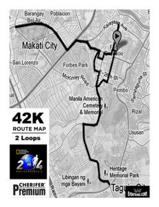 Natgeo Earth Day Run 2014 42K Map