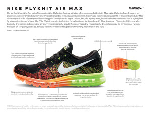 Nike Flyknit Air Max Specifications