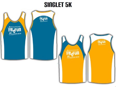 Robinsons Fit and Fun Wellness Buddy Run 2014 5K Singlets