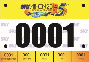 Skyathon 2014 Race Bib