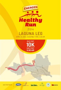 Energen Healthy Run 2014 Nuvali 10K Race Map