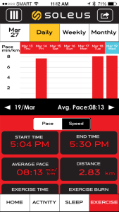 Soleus Go iPhone App - Exercise