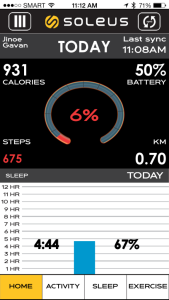 Soleus Go iPhone App - Home