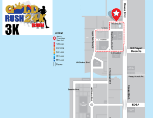 Gold Rush 24K Run 2014 3K Race Map