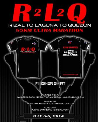 Rizal to Laguna to Quezon Ultramarathon 2014
