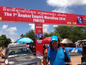 Angkor Wat Marathon 2014 - Finish Line