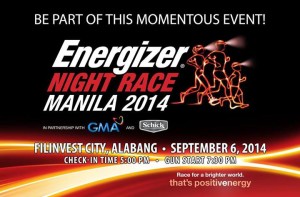 Energizer Night Race 2014 Poster