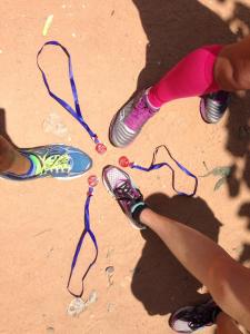 Angkor Wat Marathon 2014 - Our Shoes and Medals