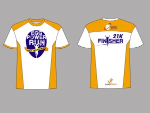 Egg Power Run Half Marathon 2015 Finisher Shirt