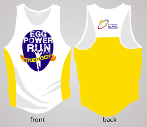 Egg Power Run Half Marathon 2015 Singlet
