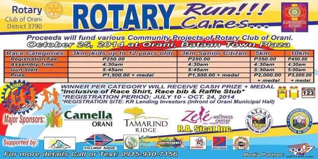 Rotary Run Rotary Cares 2014
