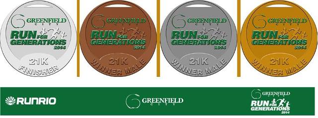 Greenfield City Run 2014 Medal