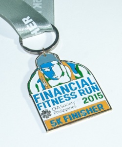 Financial Fitness Run 2015 Medal