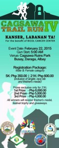 Cagsawa Trail Run 2015 Poster