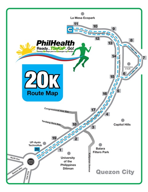 Philhealth Run 20K Route Map