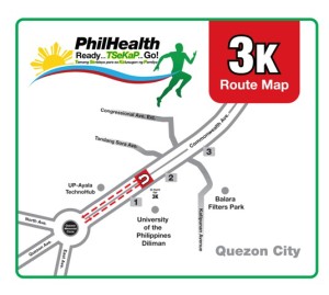 Philhealth Run 3K Route Map