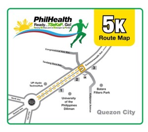Philhealth Run 5K Route Map
