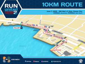 Run United 2 2015 10k Race Map