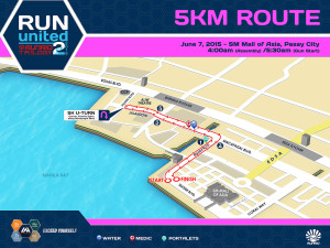 Run United 2 2015 5k Race Map
