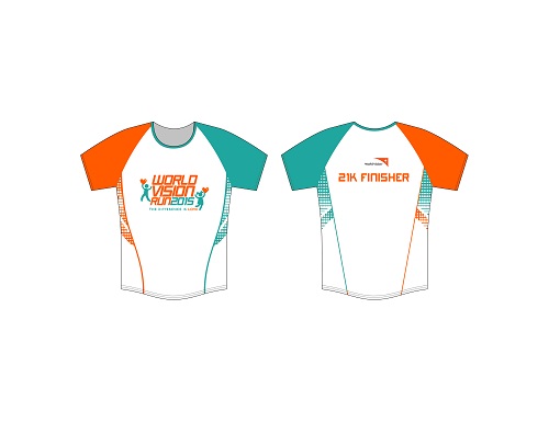 World Vision Run 2015 Finisher shirt 21K