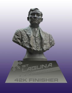 Laguna Marathon 2015 trophy
