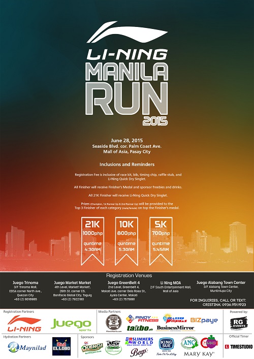 Li-Ning Manila Run 2015