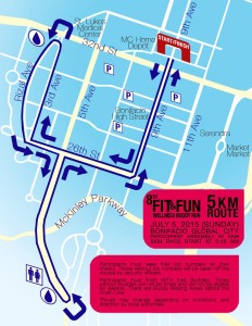 Robinsons Fit & Fun Buddy Run 5K Race Map