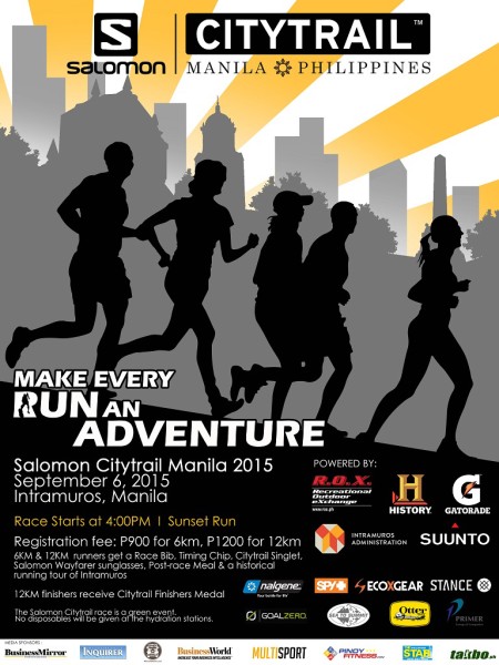 Salomon City Trail Run 2015 Poster