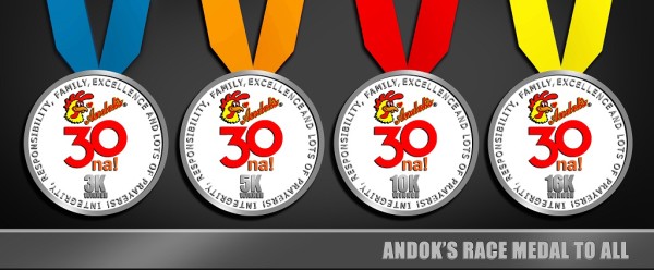 Andok’s Pambansang Fun Run 2015 MEDALS
