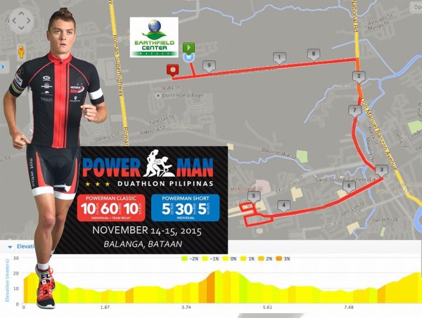 Powerman Duathlon Pilipinas 2015 Run Course
