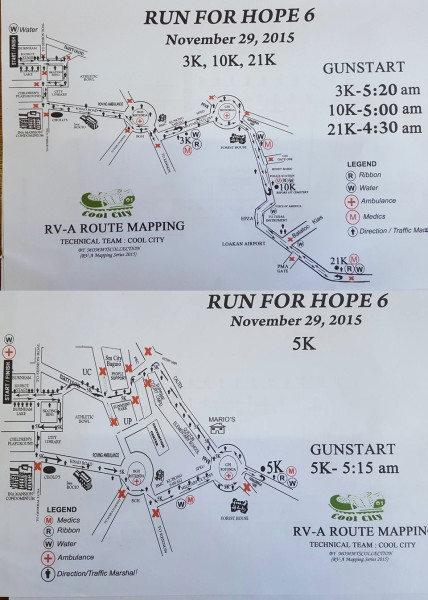Run For Hope 6 2015 Map